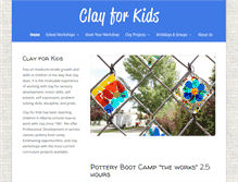 Tablet Screenshot of clayforkidsedmonton.com